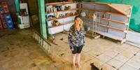 Eliane Fátima Faleiro tinha açougue e padaria há mais de 30 anos na entrada dos Marinheiros