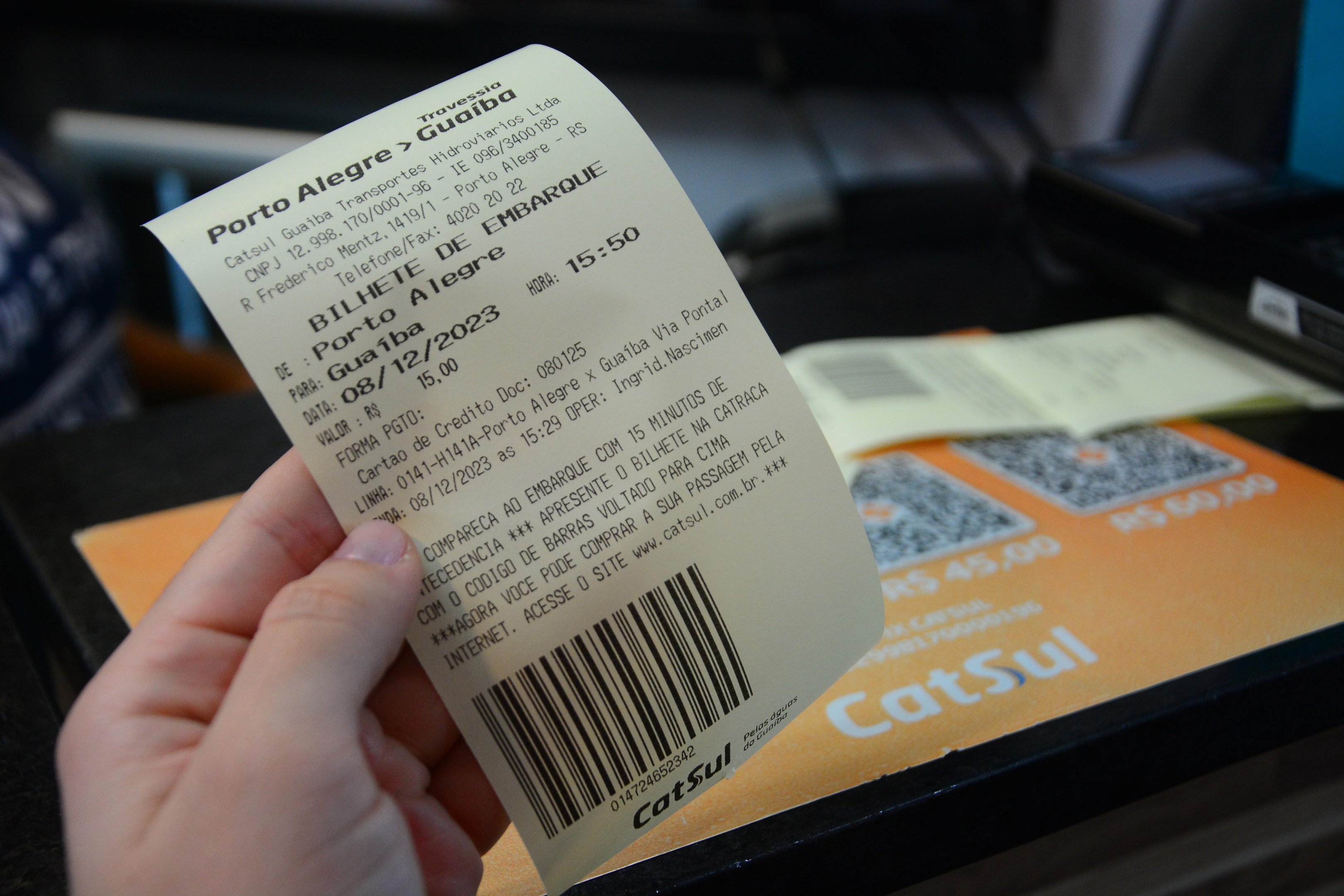 At&eacute; a pr&oacute;xima ter&ccedil;a-feira, passageiros ainda pagar&atilde;o R$ 15 nos bilhetes para o Catamar&atilde;. A partir de quarta-feira, valor ser&aacute; reajustado para R$ 16,85