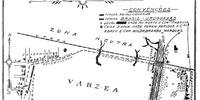 Mapa reproduz cenário de conflito, há um século, na cidade de Alegrete