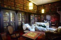Um dos espaços mais enigmáticos do castelo é a biblioteca