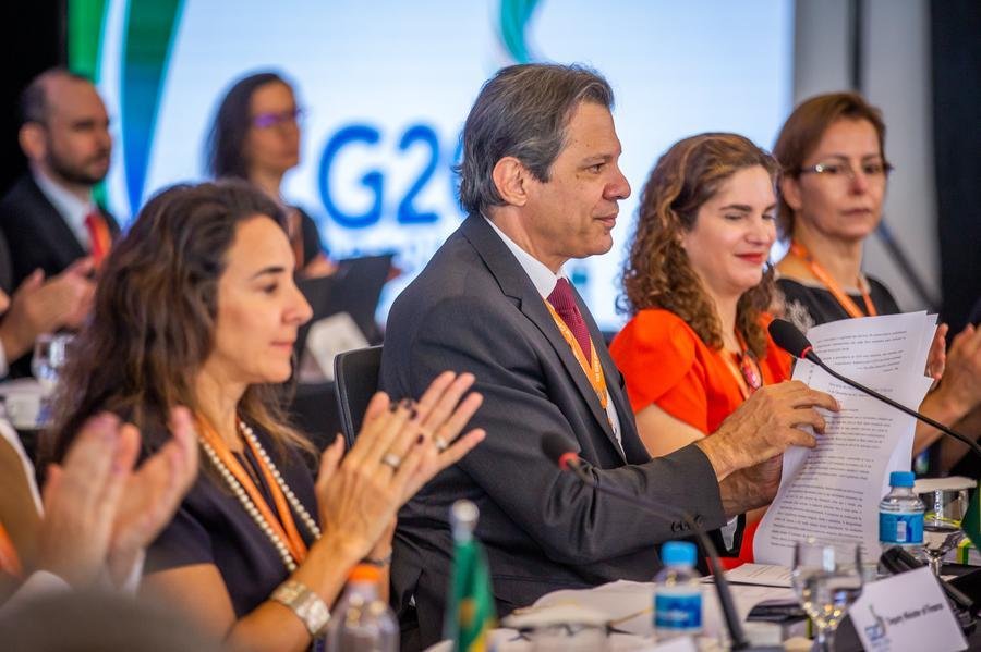 Haddad durante reuni&atilde;o sobre o G20
