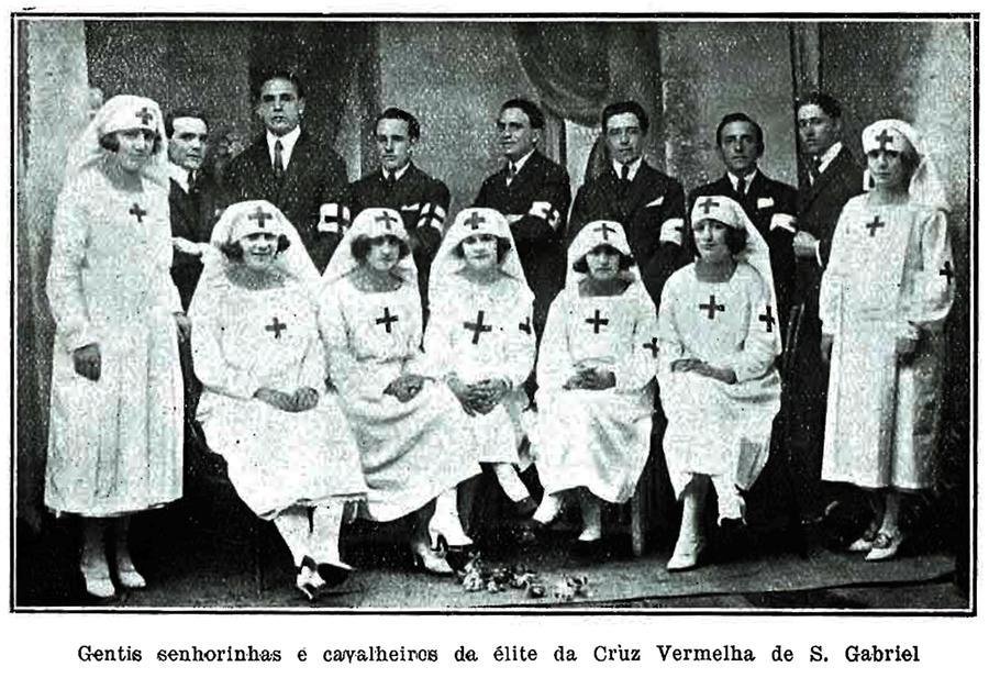 Servidores da Cruz Vermelha de S&atilde;o Gabriel que atuaram na revolu&ccedil;&atilde;o