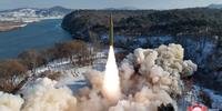 Coreia do Norte anuncia que disparou novo míssil balístico hipersônico