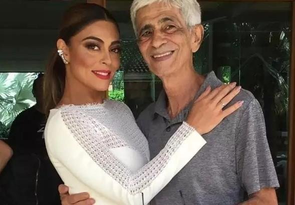 Juliana Paes e seu pai, Carlos Henrique Paes,