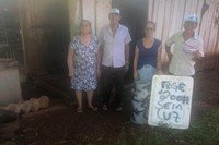 Família de Elói Carmelute da Veiga pintou placa para reclamar da RGE