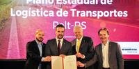 A  assinatura do contrato para a elaboração do Plano Estadual de Logística e Transportes (Pelt-RS) aconteceu nesta quinta-feira, 01