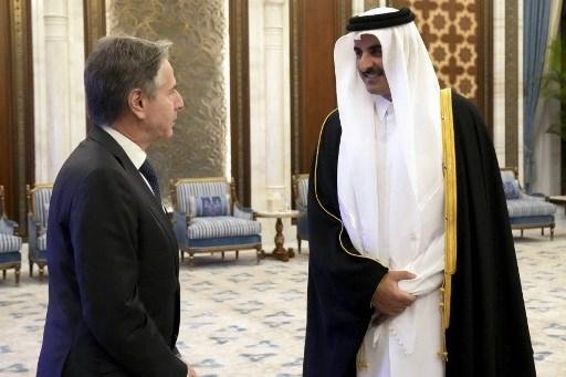 Blinken se encontrou com primeiro-ministro do Catar, Mohammed bin Abdulrahman Al Than