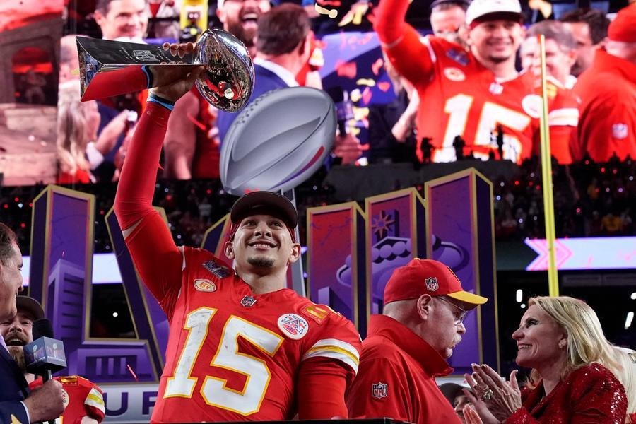 Mahomes conduziu os Chiefs &agrave; vit&oacute;ria no Super Bowl