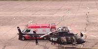 O voo foi realizado com o helicóptero da PRF