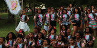 O projeto Mini Divas, criado em 2018, hoje conta com 76 alunos que se preparam para desfilar ao lado de sete escolas de samba