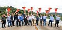 Inauguração do viaduto da ERS 115, em Gramado, teve a presença do governador Eduardo Leite, do prefeito Nestor Tissot e outras autoridades