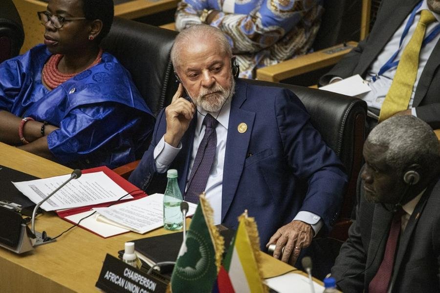 Lula fez um discurso durante reuni&atilde;o da Uni&atilde;o Africana, na Eti&oacute;pia
