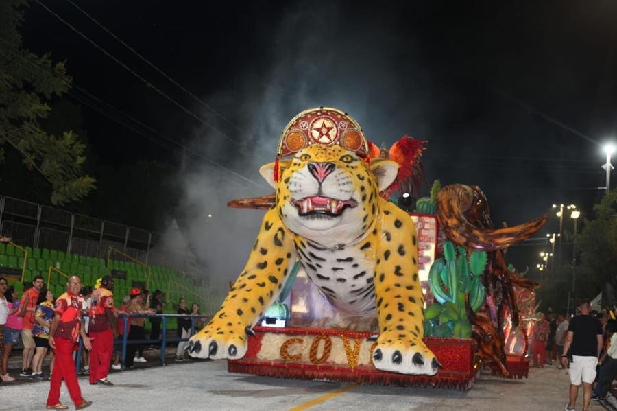 A On&ccedil;a nordestina venceu o Carnaval 2024 de Uruguaiana