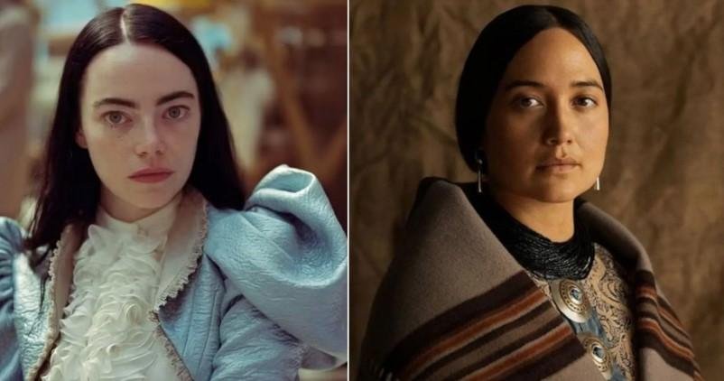 Emma Stone e Lily Gladstone s&atilde;o apontadas como as favoritas a levar o Oscar de Melhor Atriz este ano