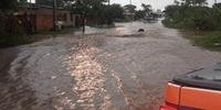 Uruguaiana foi fortemente atingida por chuva intensa nesta sexta-feira
