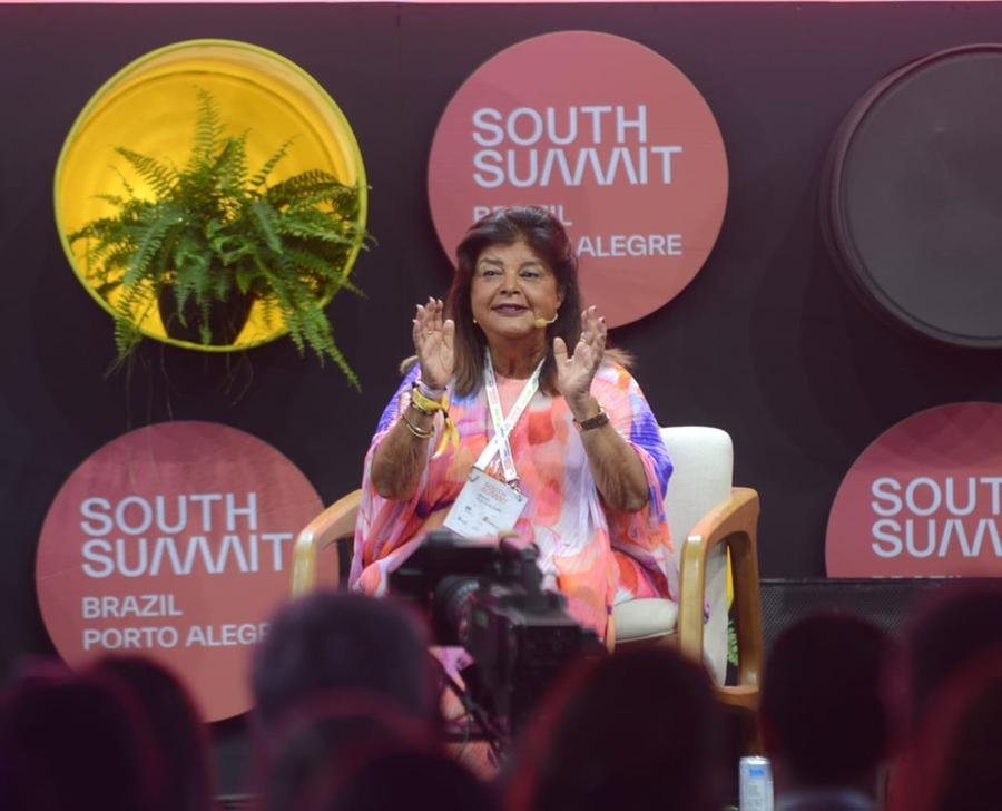 Luiza Trajano participou do evento exclusivo para mulheres no South Summit