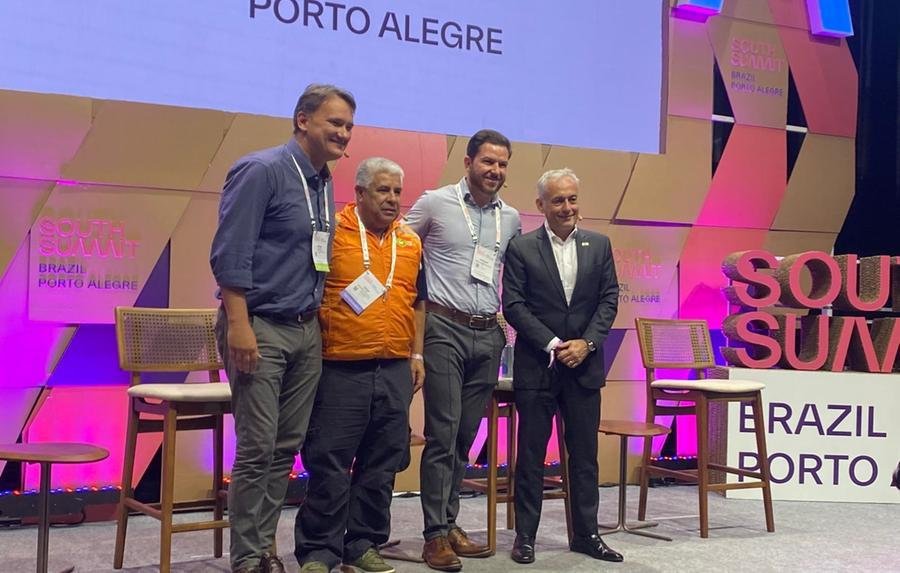 Com foco no enfrentamento &agrave;s mudan&ccedil;as clim&aacute;ticas, painel do South Summit nesta sexta-feira, 22, foi coordenado pelo Diretor-presidente do BRDE, Jo&atilde;o Paulo Klein&uuml;bing.