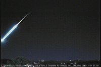 O fenômeno luminoso do Meteoro Fireball teve uma duração de 2,46 segundos.