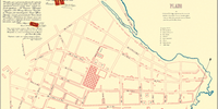Versão digital do mapa de Porto Alegre reconstituído pelos pesquisadores do IHGRGS