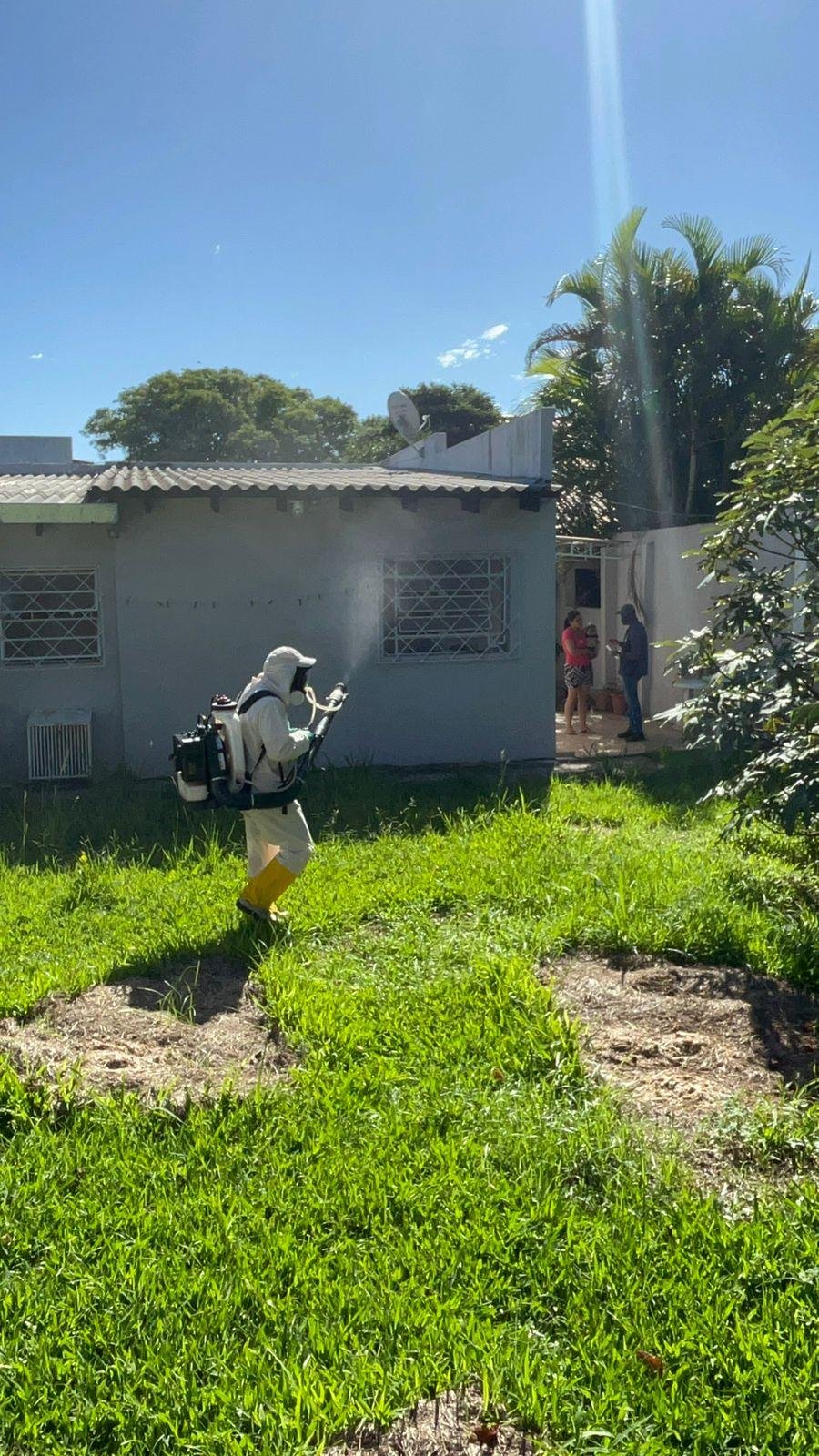 Agentes pulverizam casas, terrenos e vias de Uruguaiana buscando eliminar e evitar criadouros do Aedes aegypti