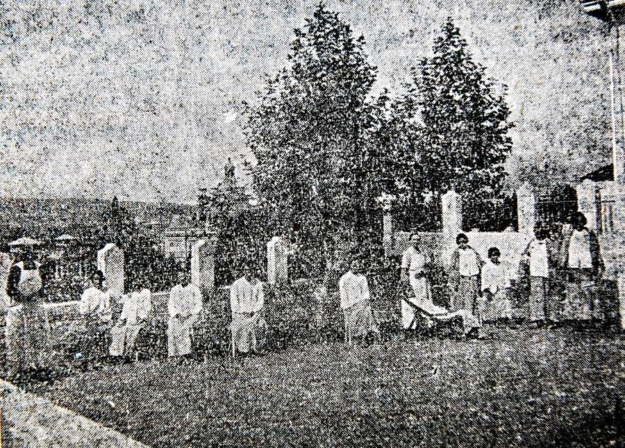 O jardim pertencente, &agrave; &eacute;poca, exclusivamente &agrave; enfermaria &lsquo;Caldas Junior&rsquo;