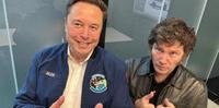 O presidente argentino e o empresário registraram o encontro desta sexta-feira com entusiasmo no X, que é propriedade de Musk