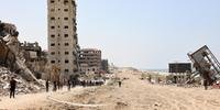 Guerra causa destruição em Gaza