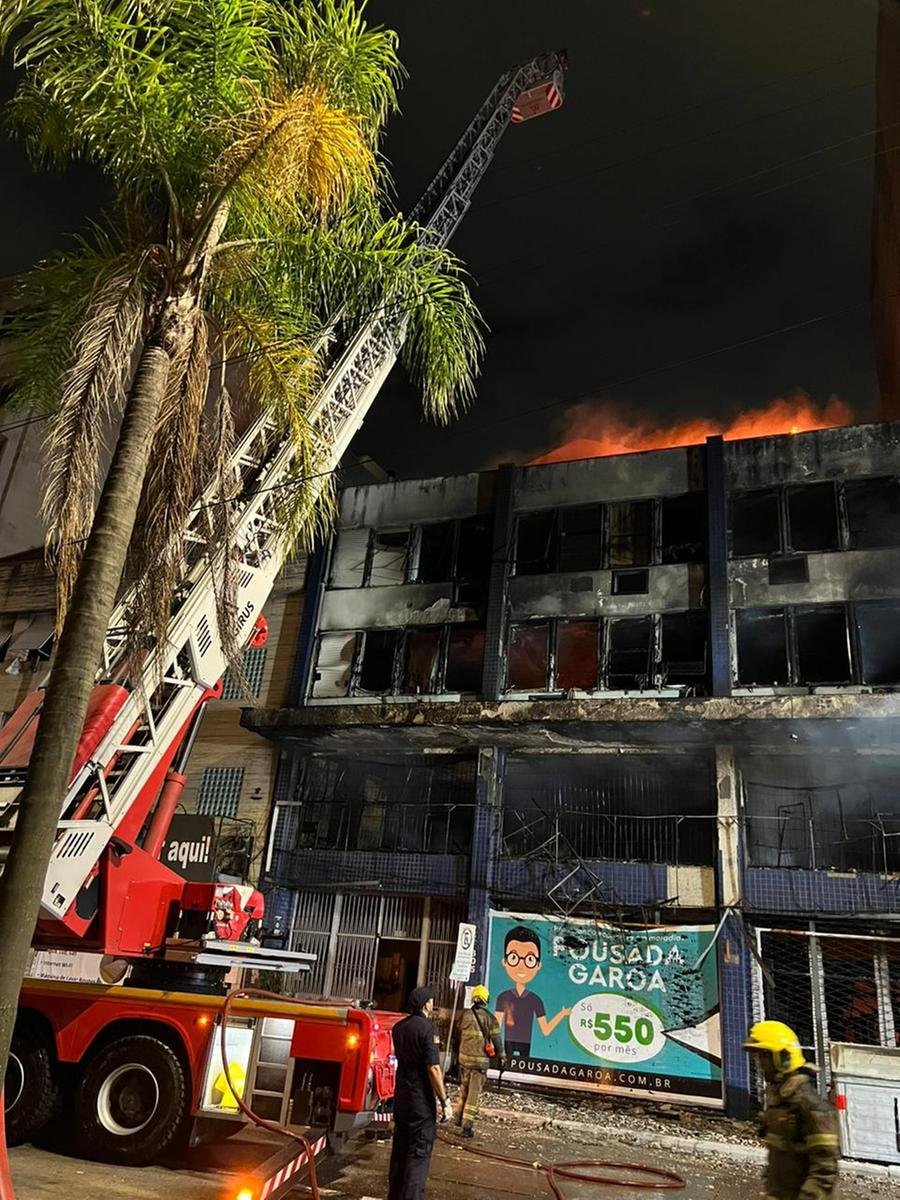 Inc&ecirc;ndio na pousada Garoa come&ccedil;ou por volta das 2h da madrugada