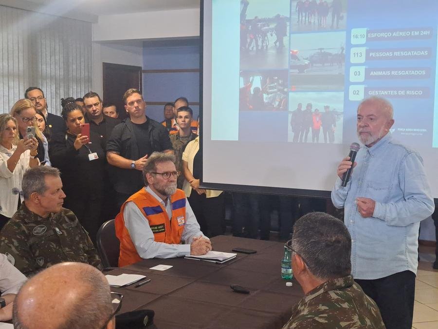 Lula visitou o munic&iacute;pio de Santa Maria nesta quinta-feira