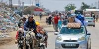 Palestinos partiram da cidade de Rafah após a ordem de retirada