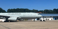 Força Aérea Brasileira decolou da Base Aérea de São Paulo (BASP) com destino à Base Aérea de Canoa