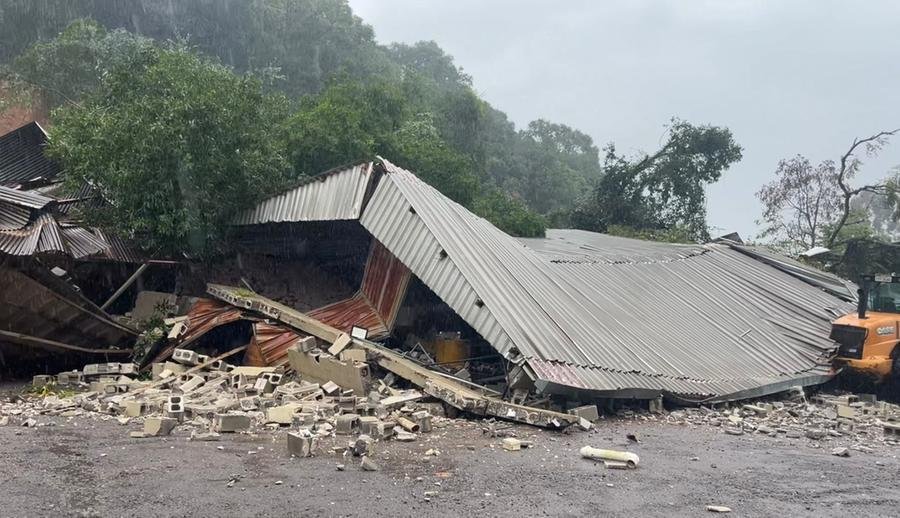 Deslizamento ocorreu em Caxias do Sul