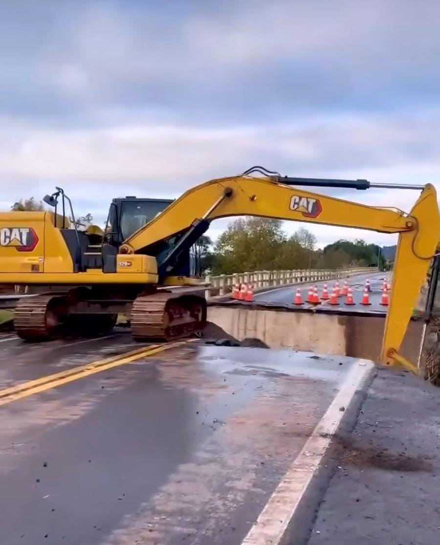 Concession&aacute;ria Rota de Santa Maria iniciou nesta semana trabalhos de recupera&ccedil;&atilde;o na ponte sobre o RIo Pardo, no quil&ocirc;metro 137 da RSC 287, em Candel&aacute;ria