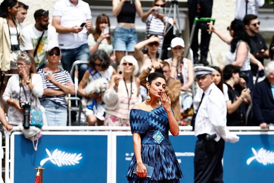 A atriz iraniana Golshifteh Farahani chegou em Cannes para a exibi&ccedil;&atilde;o do filme que protagoniza