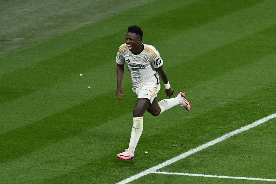 Vini Jr. marcou gol da vit&oacute;ria do Real Madrid