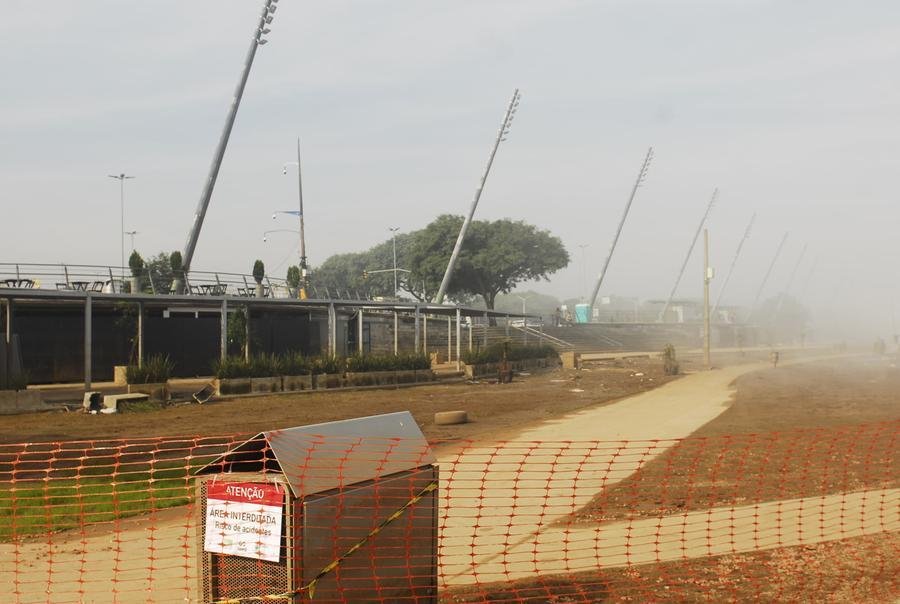 &Aacute;reas do Trecho 1 da Orla do Gua&iacute;ba est&atilde;o fechadas temporariamente