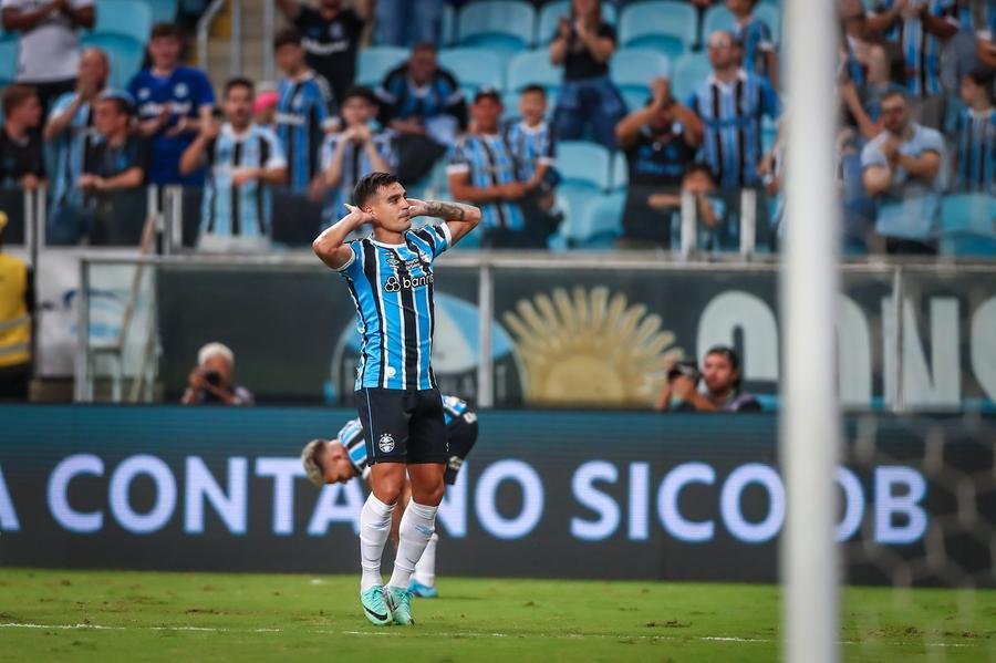Cristaldo &eacute; o goleador do Gr&ecirc;mio em 2024