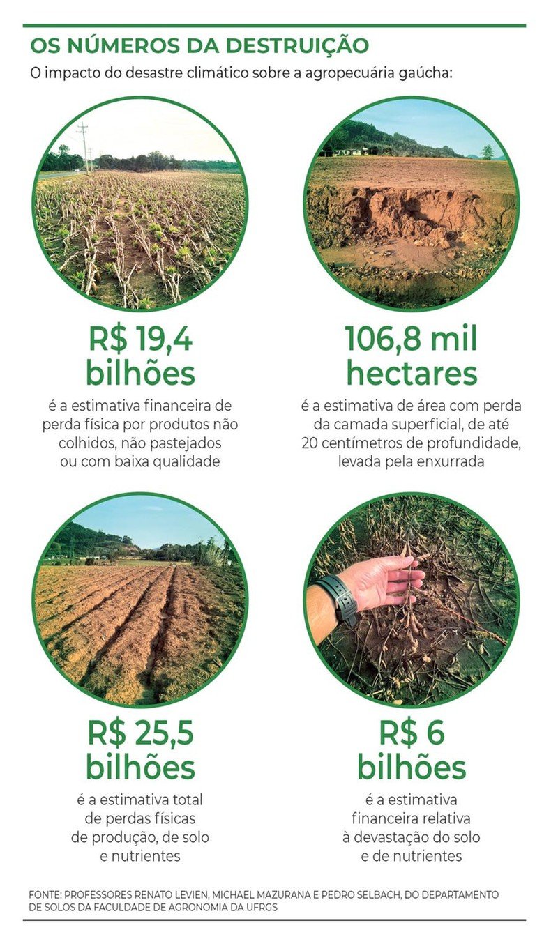 RS levará 8 mil anos para recuperar fertilidade dos solos destruídos ...