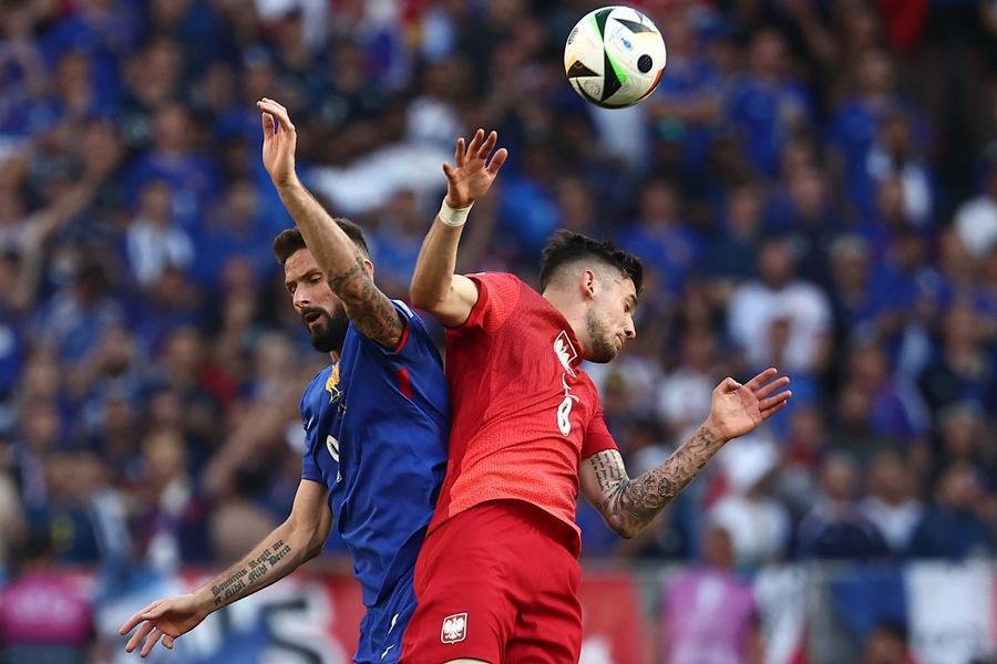 Fran&ccedil;a e Pol&ocirc;nia empataram em 1 a 1 na &uacute;ltima rodada do Grupo D da Eurocopa