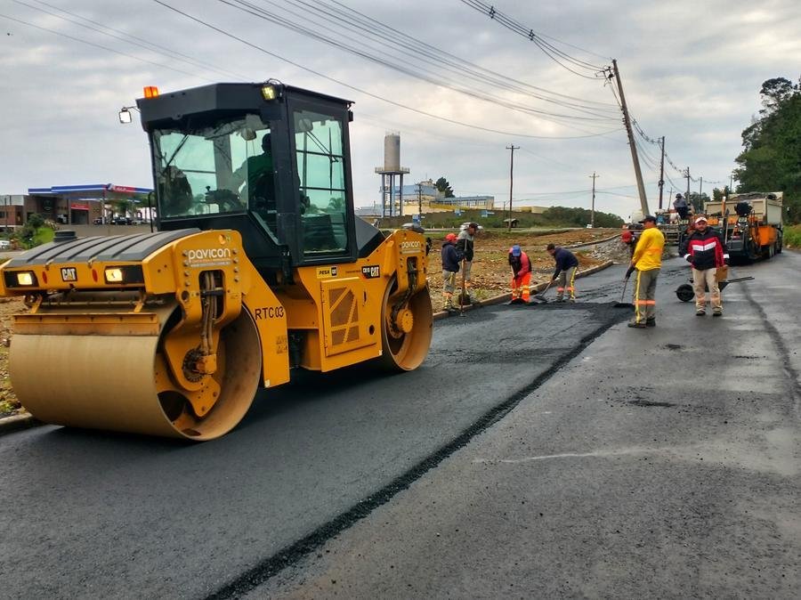 Obras est&atilde;o concentradas na montagem do canteiro de obras no local da nova ponte sobre o Rio Forqueta