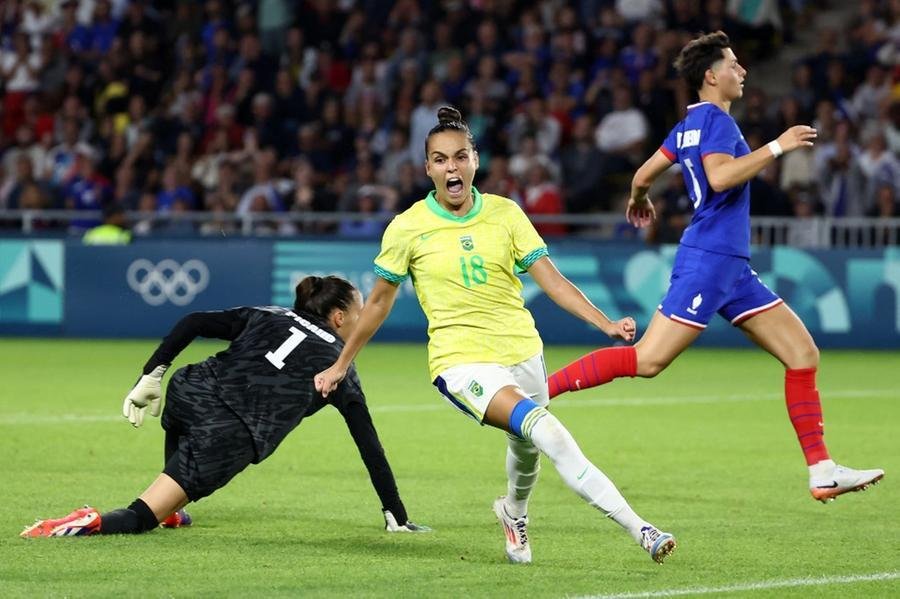 Gabi Portilho marcou o gol da vit&oacute;ria da sele&ccedil;&atilde;o brasileira