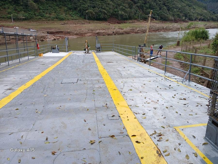 O percurso da travessia &eacute; de cerca de 150 metros