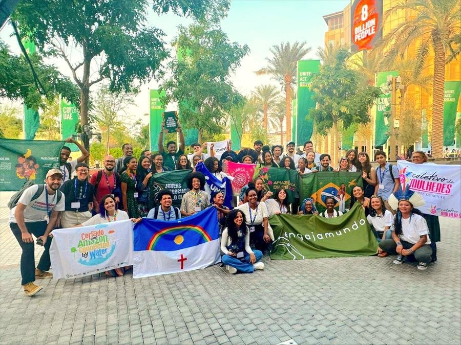 Participa&ccedil;&atilde;o dos jovens do Eco pelo Clima na COP 28, que ocorreu em Dubai, nos Emirados &Aacute;rabes, no ano passado