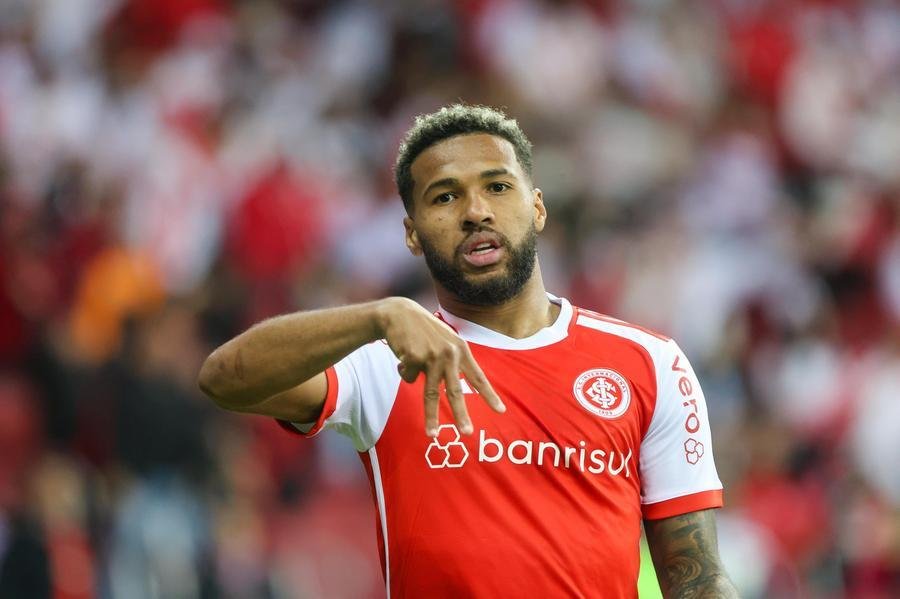 Wesley marcou um dos gols do Inter no empate com o Athletico-PR, domingo passado