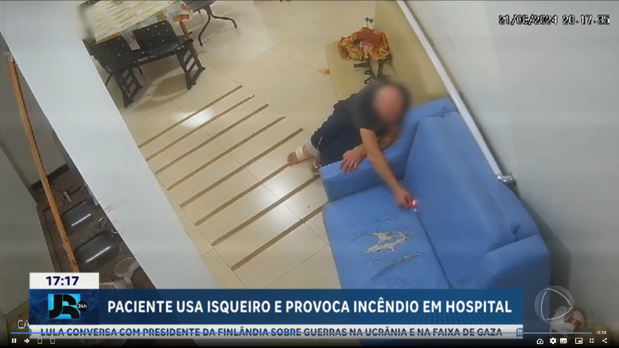 Homem, de 43 anos, foi preso em flagrante por inc&ecirc;ndio doloso