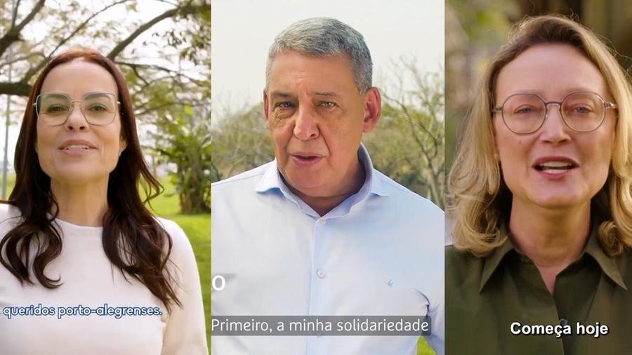 Programa seguiu a seguinte ordem: Juliana Brizola, Sebasti&atilde;o Melo e Maria do Ros&aacute;rio