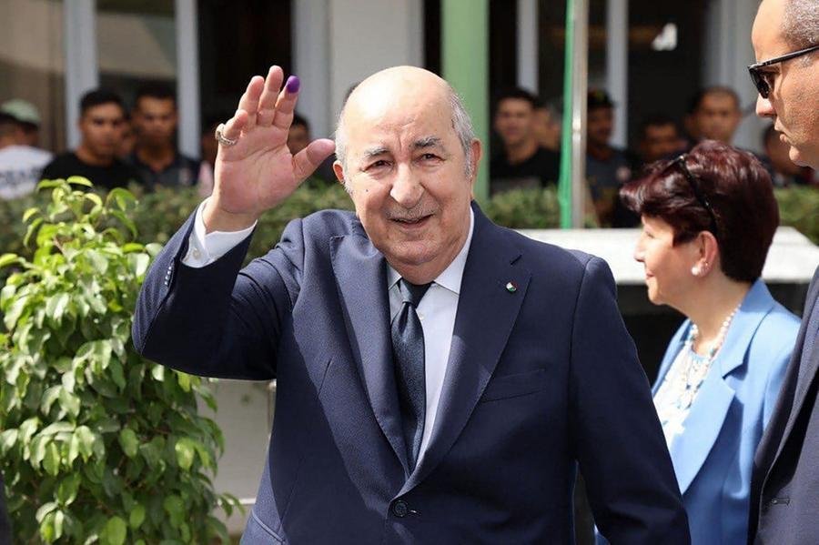 Abdelmadjid Tebboune celebrou participa&ccedil;&atilde;o nas urnas
