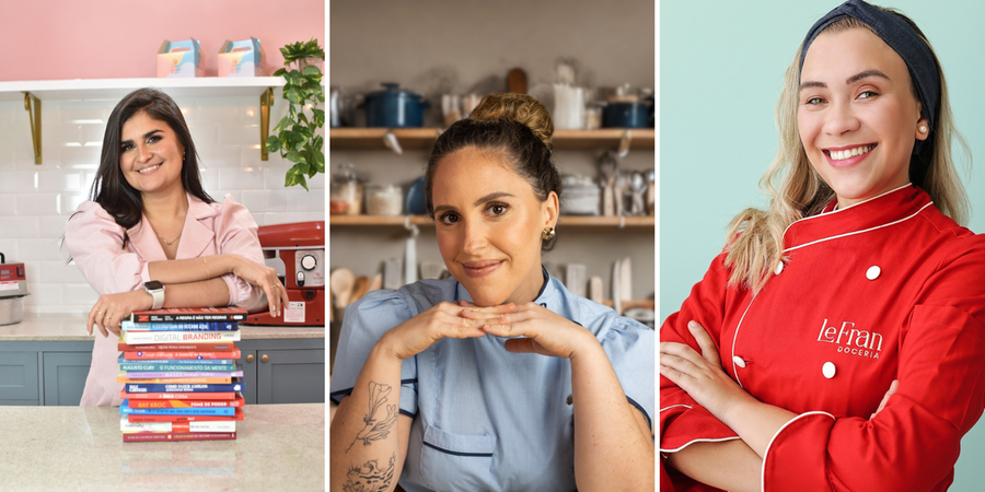 Bruna Longaray (Bruna Trufas), Bibiana Loureiro (Consuela's Brownies) e Franciele Ramires (LeFran Doceria) s&atilde;o os destaques regionais da ChocolaTCH&Ecirc;