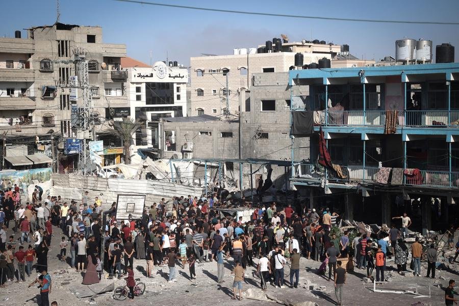 Ex&eacute;rcito israelense indicou em comunicado que sua For&ccedil;a A&eacute;rea havia lan&ccedil;ado um "bombardeio de precis&atilde;o contra terroristas que operavam no interior de um centro de comando do Hamas"