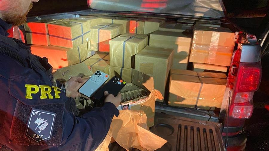 Condutor transportava cerca de 2 mil celulares al&eacute;m de outros equipamentos eletr&ocirc;nicos